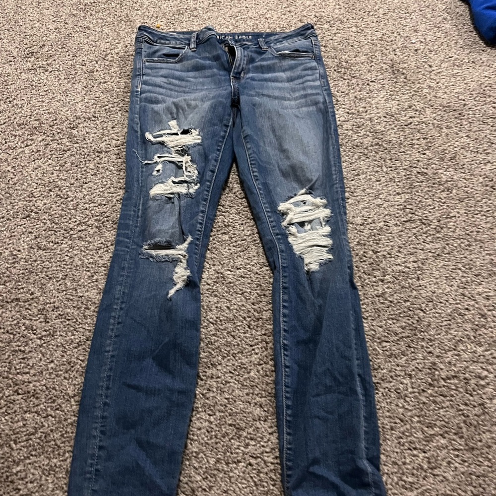 American Eagle ripped jeans